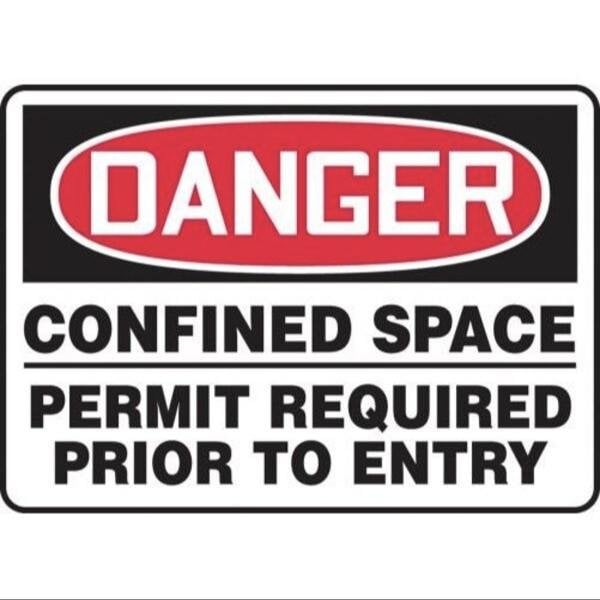 Accuform OSHA DANGER SAFETY SIGN CONFINED MCSP131VS MCSP131VS - main